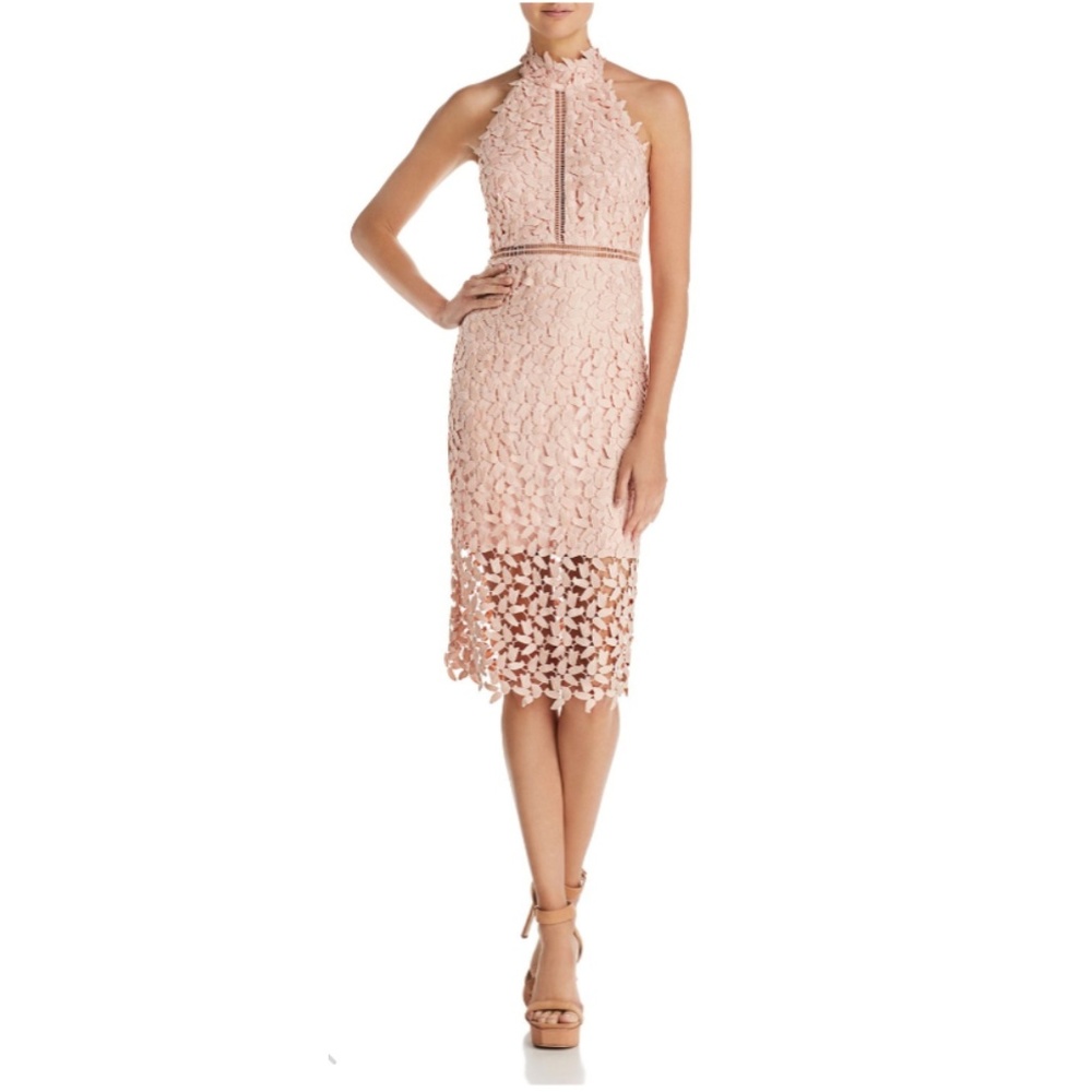 Bardot Gemma Lace Halter Dress